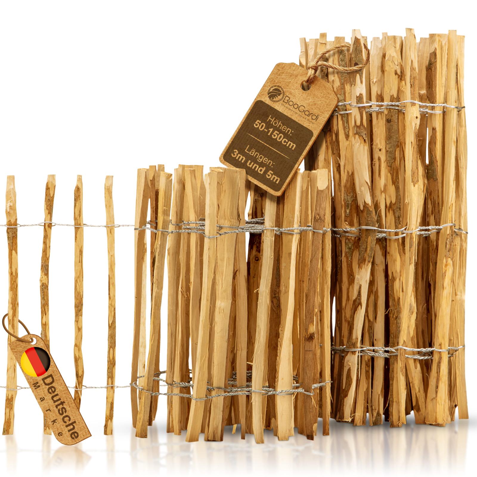 Staketenzaun Haselnuss