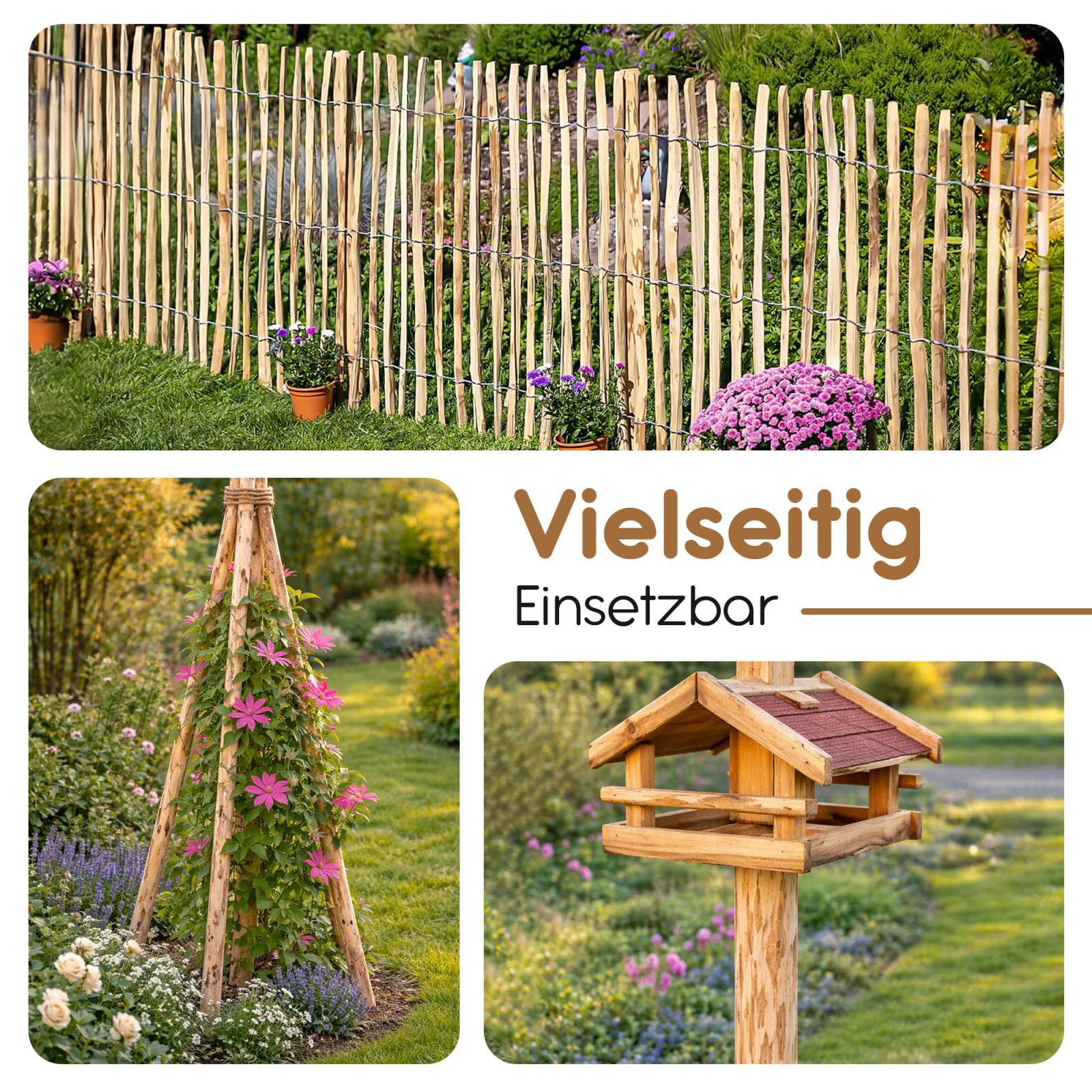 Fence post hazelnut - length: 105 cm