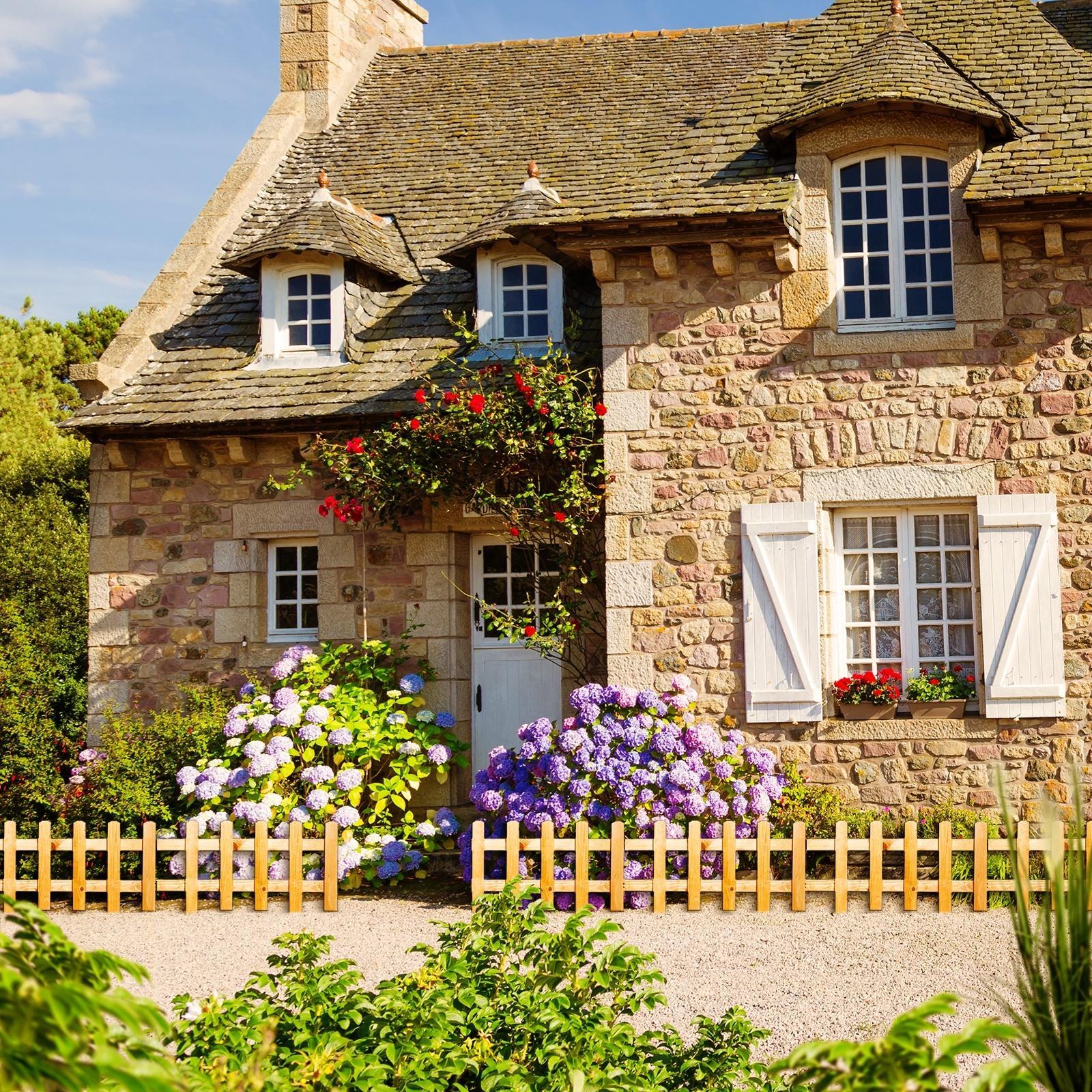 Clôture de parterre en pin