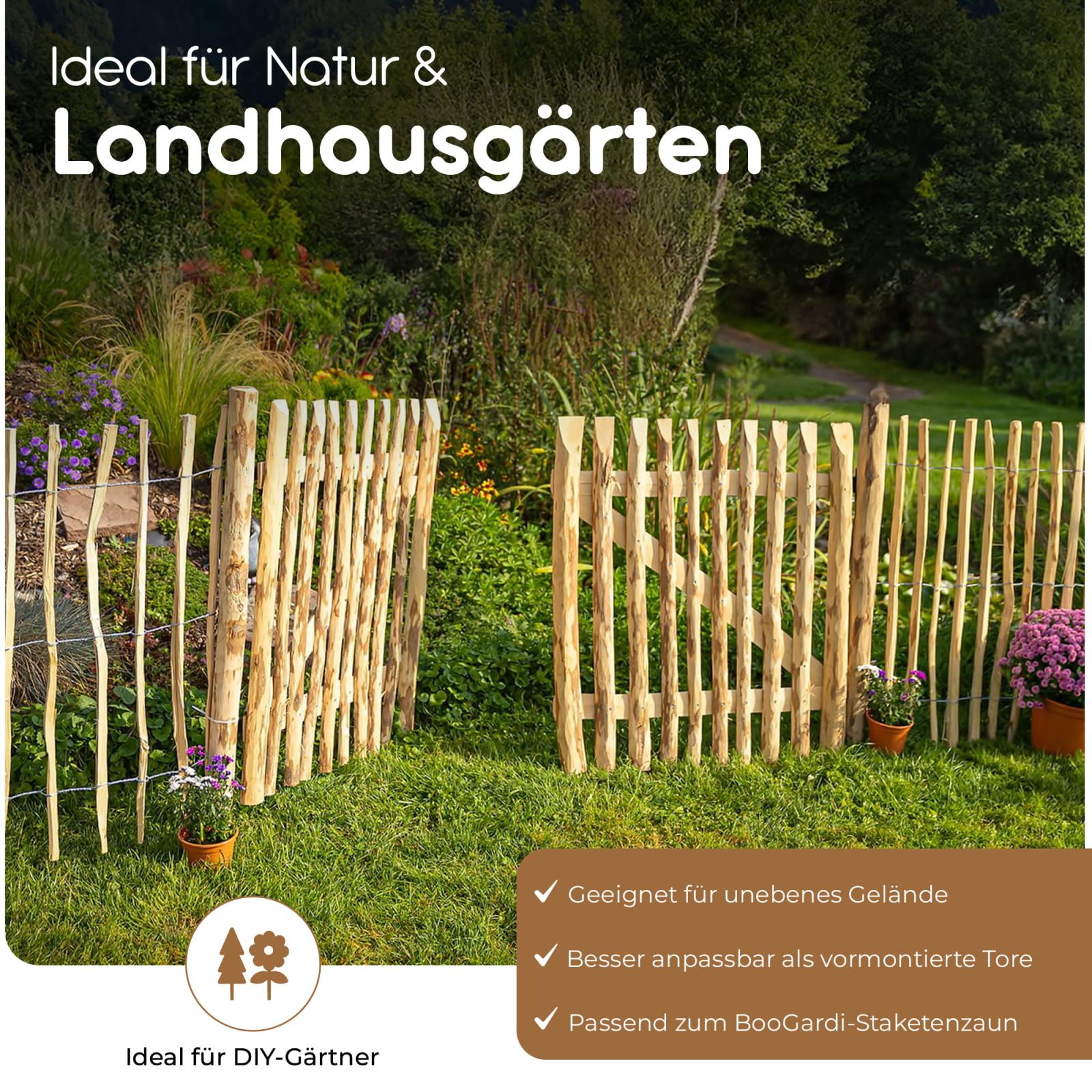 Gartentor Bausatz Haselnuss