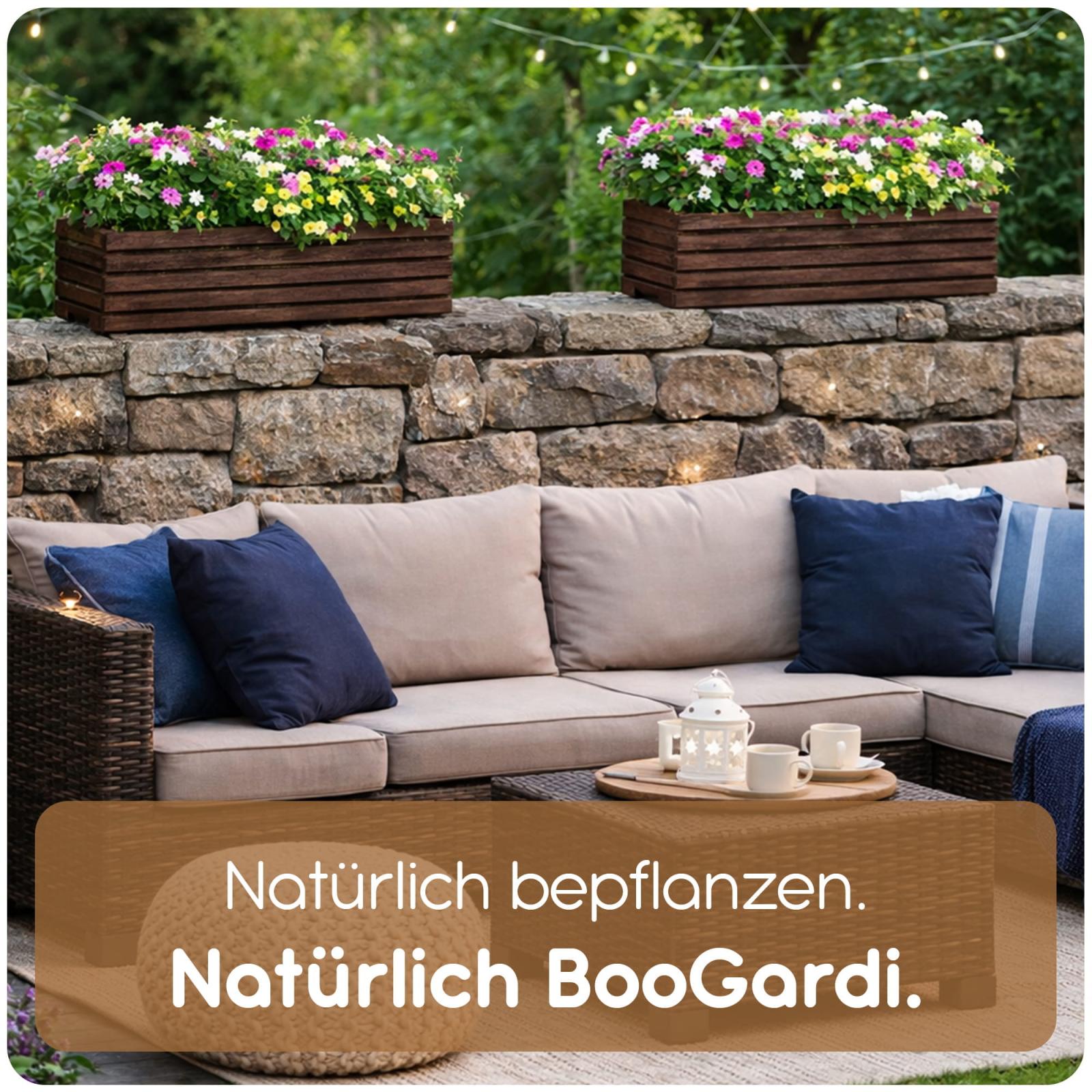 Blumenkasten mit Kunststoffeinsatz