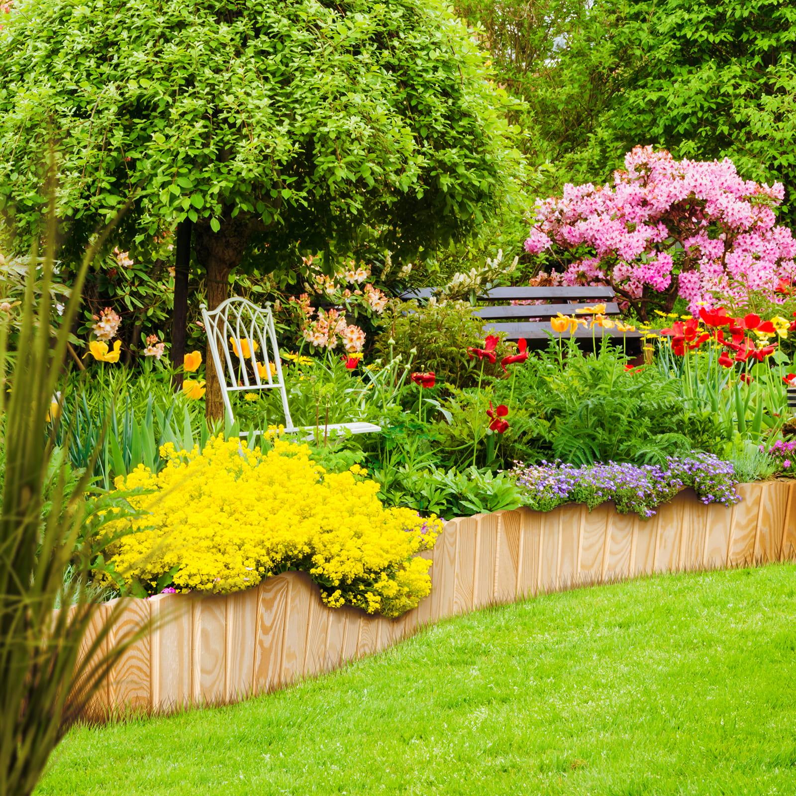 Rollboard pine with 5 integrated posts - Height: 20 cm - Colour: Natural