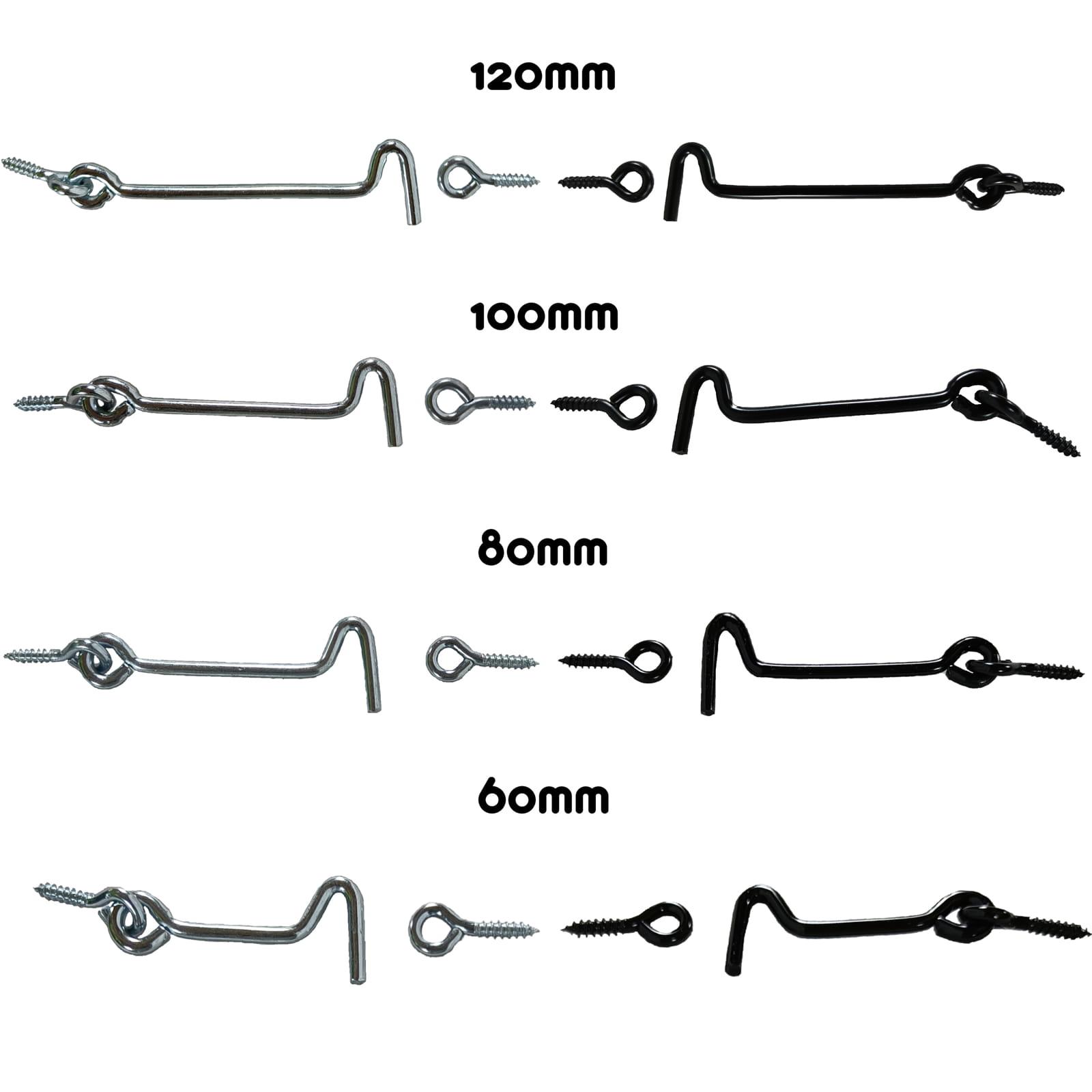 Storm hook - Size: 100 x 28 x 4 mm - Colour: black