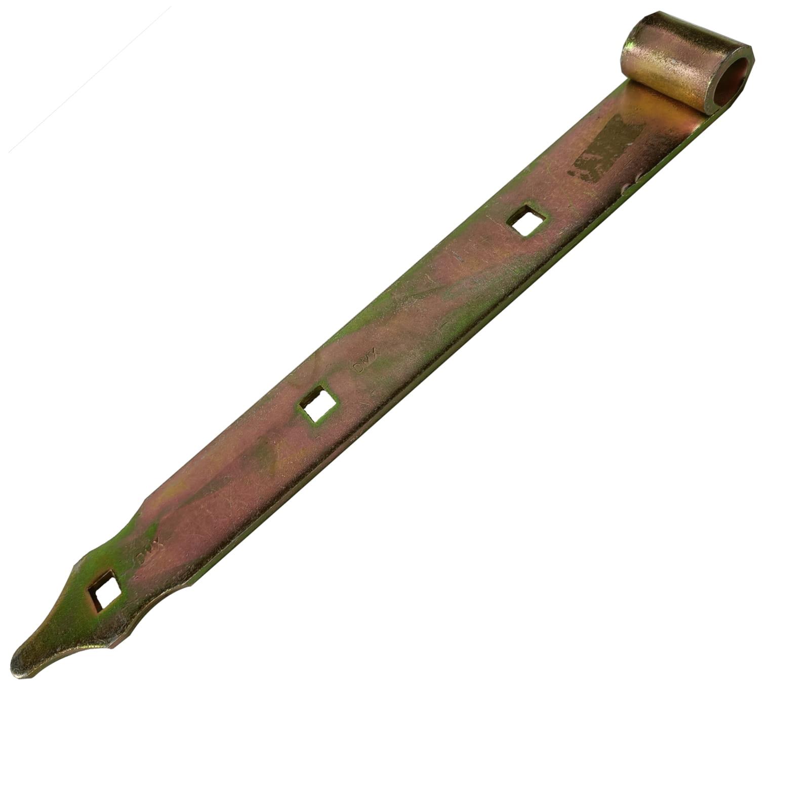 Shutter strap yellow galvanised - Size: 300 x 35 x 4 mm - Design: with clamp